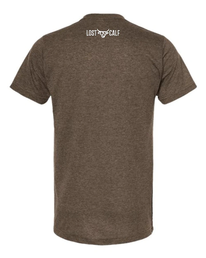 Lost Calf Angus Tee Brown Unisex