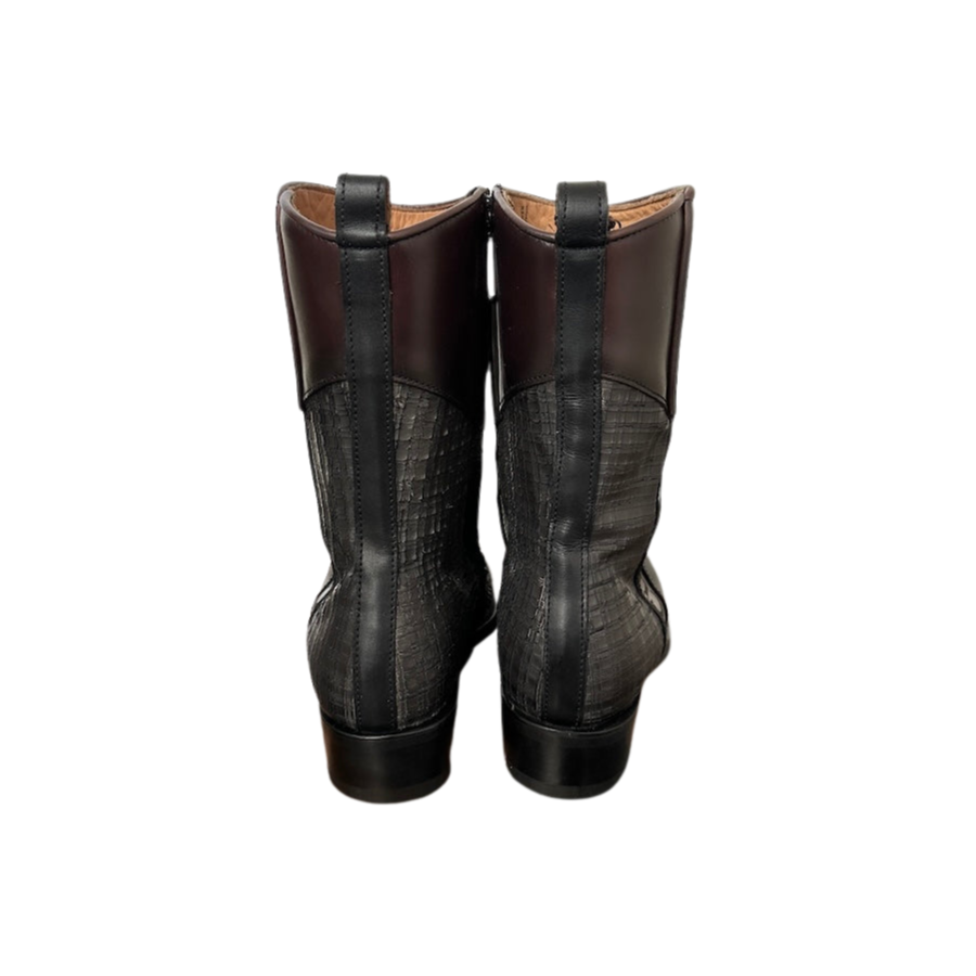 Cuadra Mens Handcrafted Brown Python Leather Boots 1J2DPH