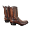 Cuadra Mens Ostrich Flame Chocolate Leather Boots 1J2KA1