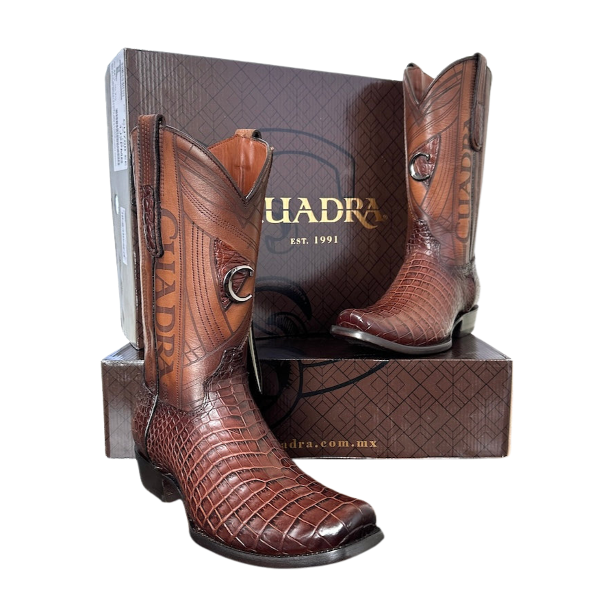 Cuadra Mens Hand-Painted Traditional Exotic Leather Boots 1J2KA1