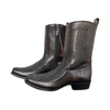 Cuadra Mens Genuine Leather Cowboy Dusty Black Boots 1J2KEL