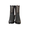 Cuadra Mens Genuine Leather Cowboy Dusty Black Boots 1J2KEL