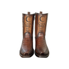 Cuadra Mens Exotic Leather Cowboy Brown Boots 1J2KFY