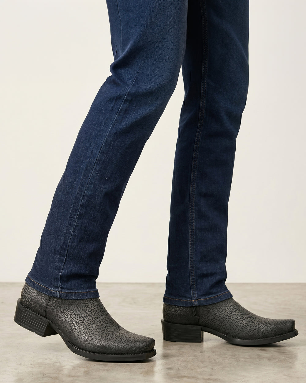 Cuadra Mens Grey Black American Bison Boots 1J4KBN