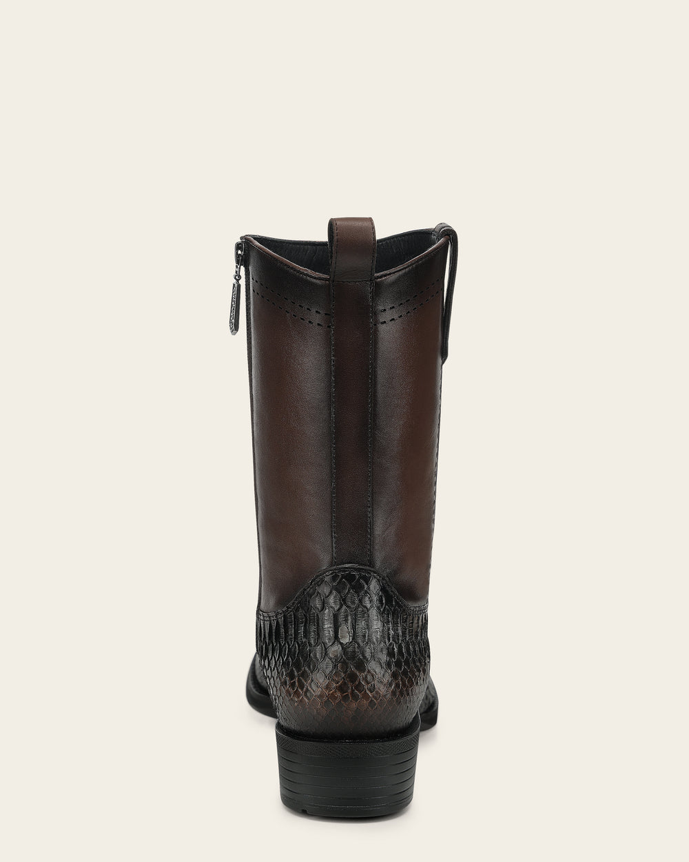 Cuadra Mens Iran Coffee Honey Genuine Python Back Boots 1J4KPH