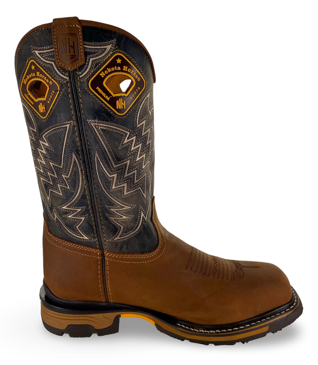 Nokota Horse Mens Clarck 25 Crazy H Miel Stl Toe