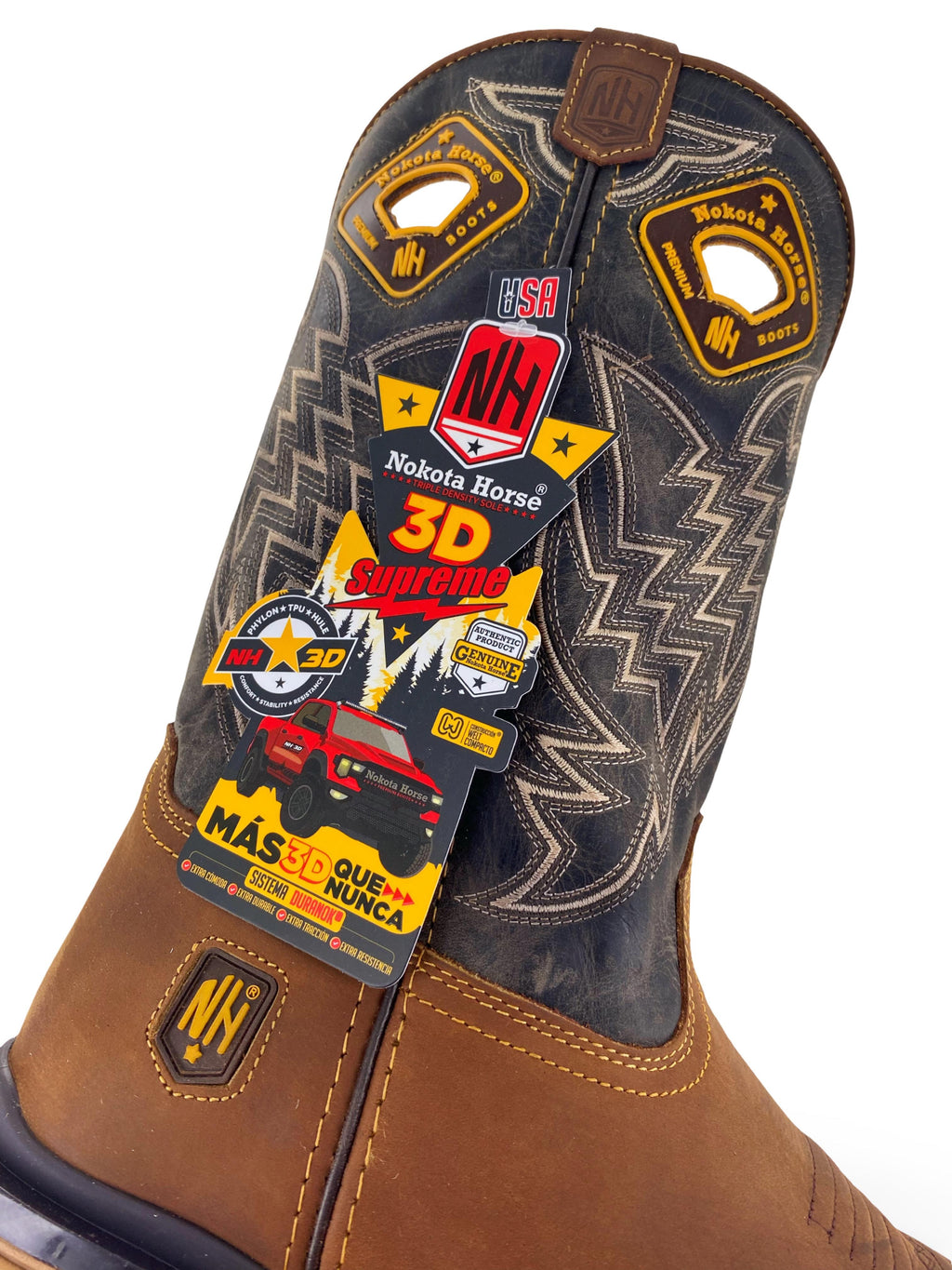 Nokota Horse Mens Clarck 25 Crazy H Miel Stl Toe