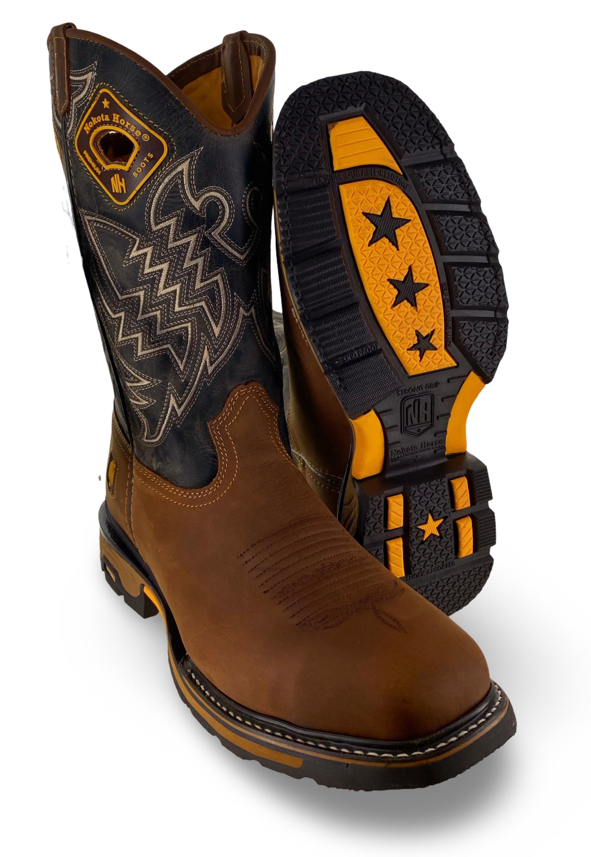 Nokota Horse Mens Clarck 25 Crazy H Miel Stl Toe