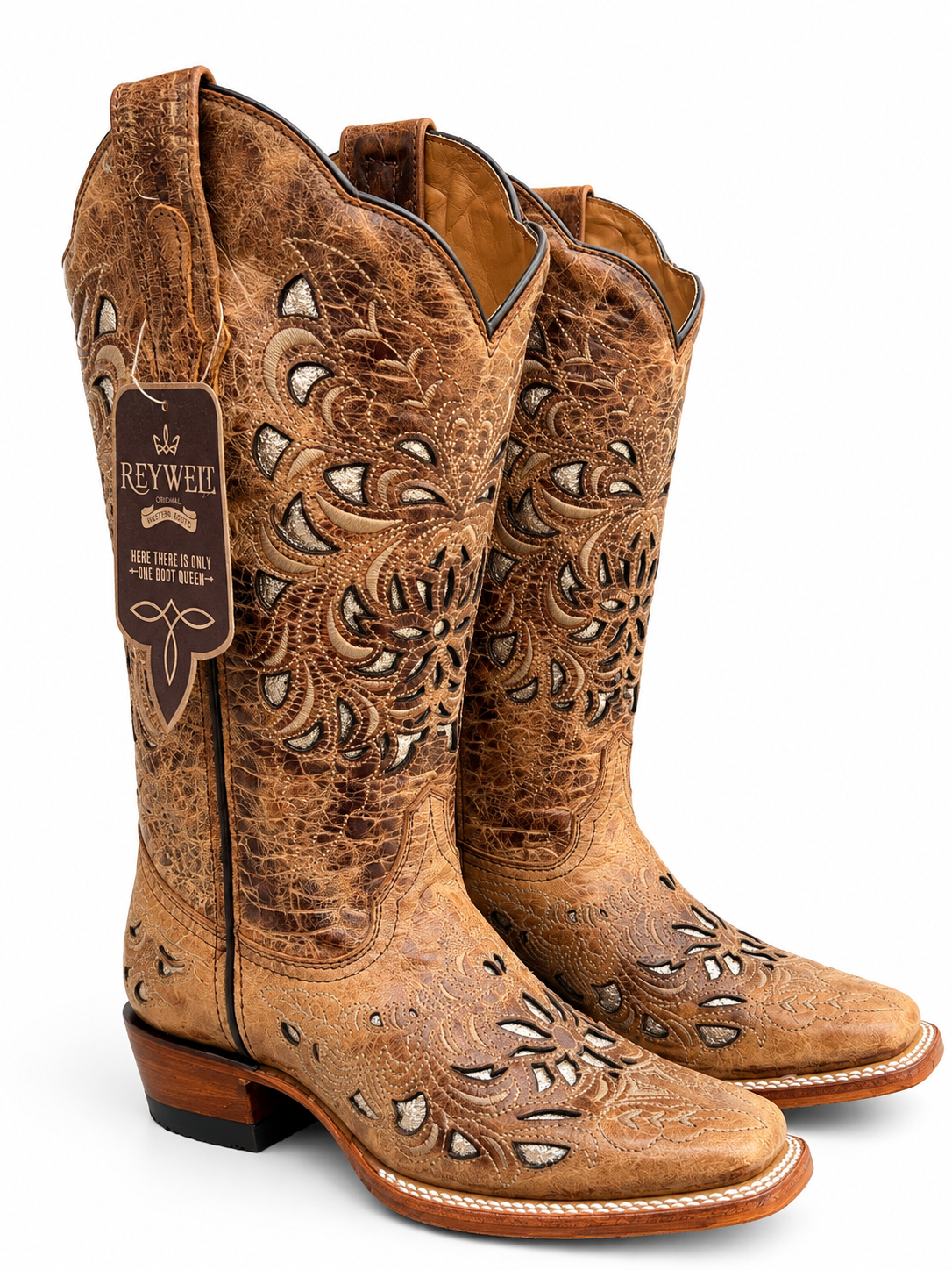 Reywelt Women's Heiser Honey 253 Lorena Leather Boots L-57283
