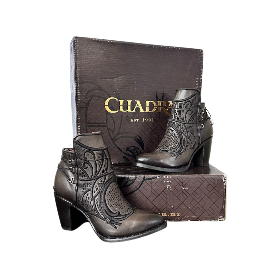 Cuadra Wmns Ankle Boots Crust Tokio Gris Black 3F48RS