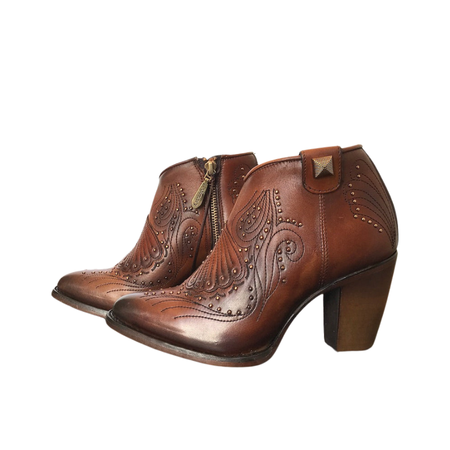 Cuadra Wmns Ankle Boots Satro Castano Chestnut Leather 3F58RS