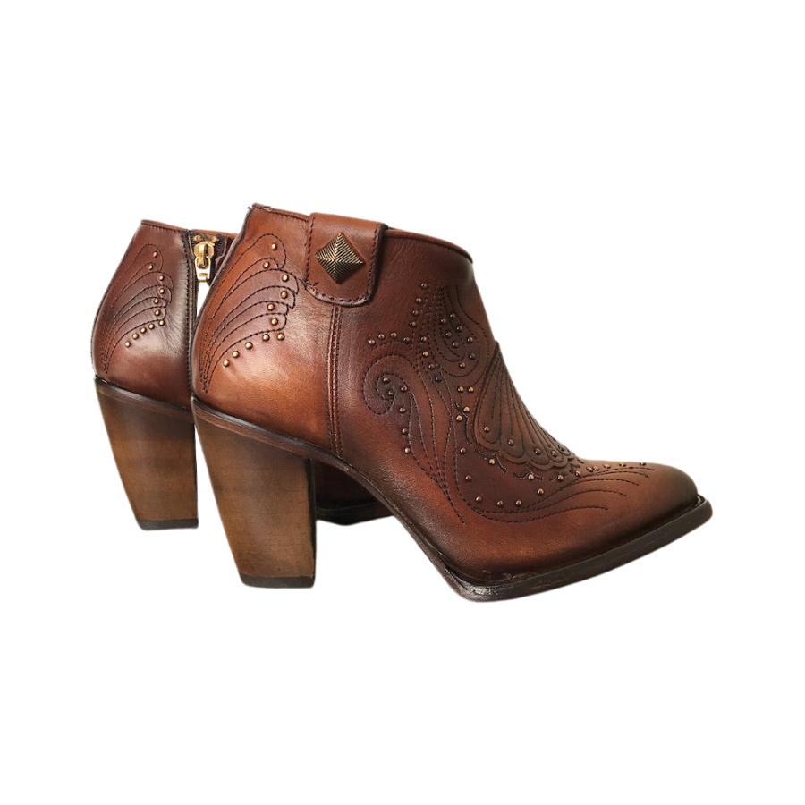 Cuadra Wmns Ankle Boots Satro Castano Chestnut Leather 3F58RS