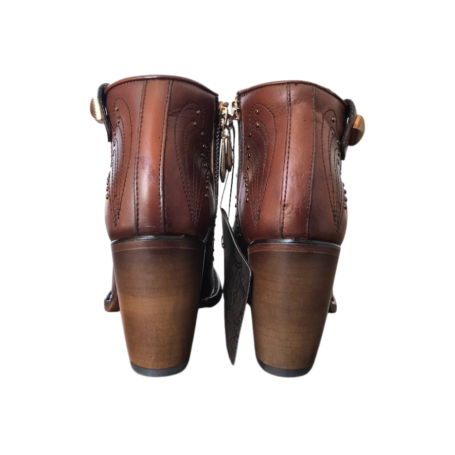 Cuadra Wmns Ankle Boots Satro Castano Chestnut Leather 3F58RS