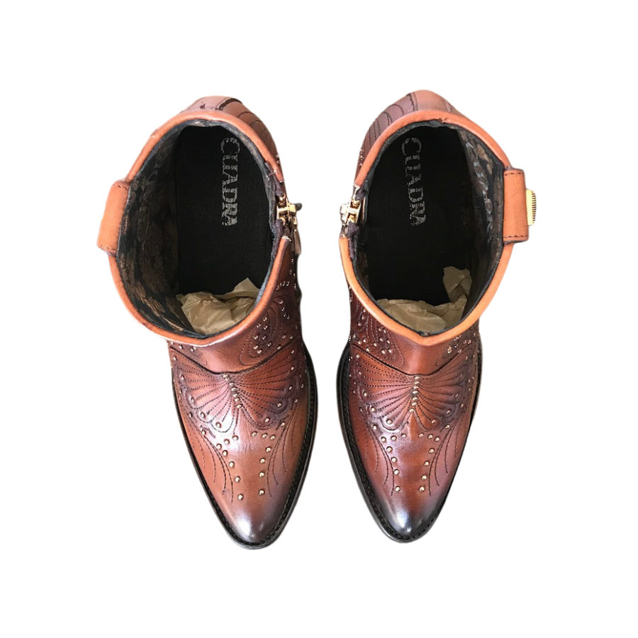 Cuadra Wmns Ankle Boots Satro Castano Chestnut Leather 3F58RS