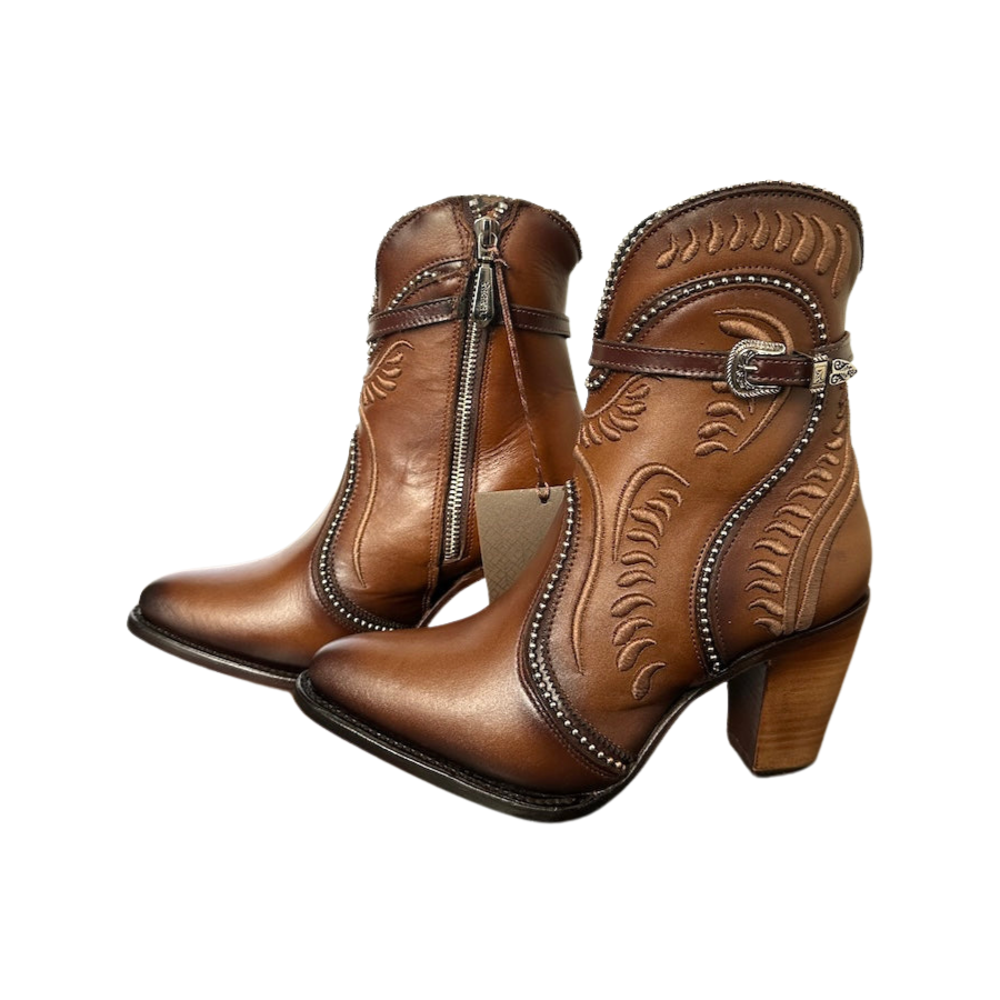 Cuadra Wmns Ankle Boots Biotin De Res Azteca Maple Leather 3F59RS