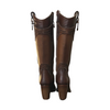 Cuadra Wmns Tall Boots Hand painted embroidered honey leather 3F82RS