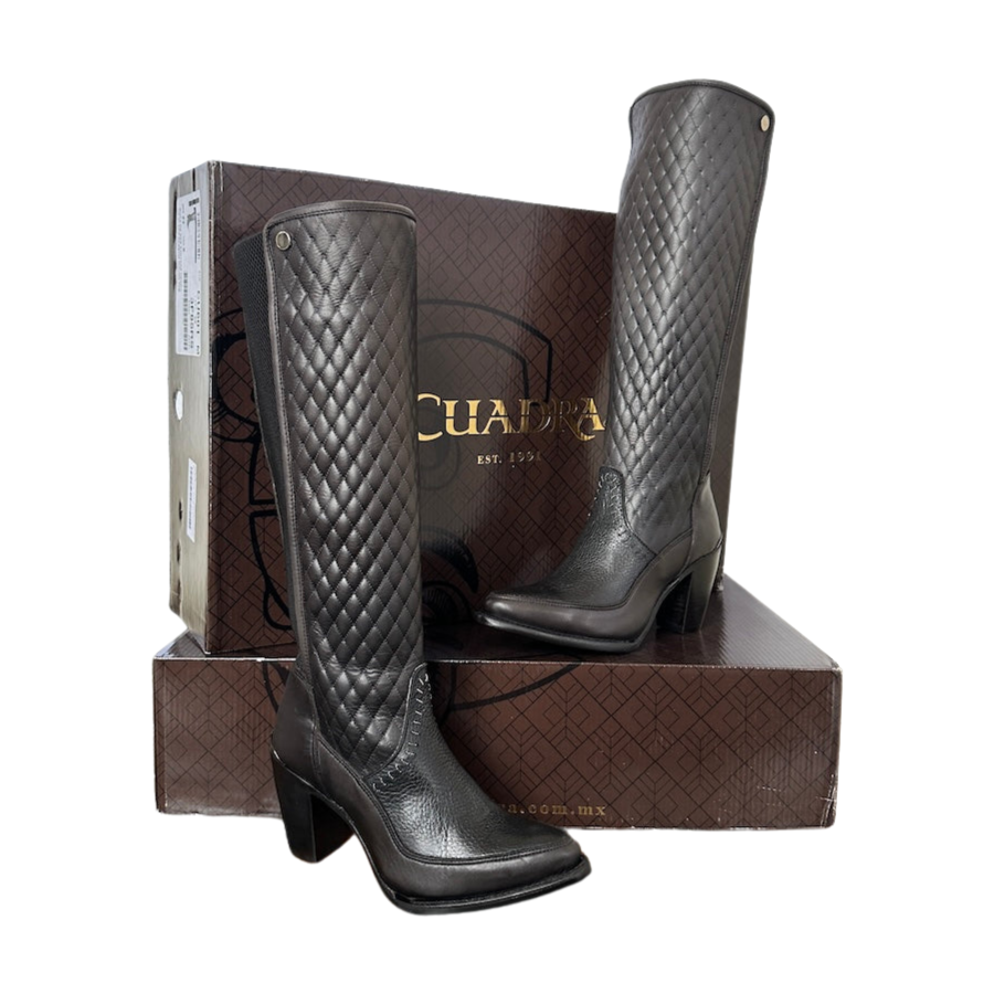 Cuadra Wmns Tall Boots Black Santana 3F85RS