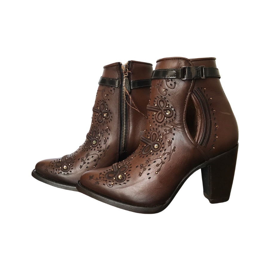 Cuadra Wmns Ankle Boots Azteca Maple Leather 3F92RS