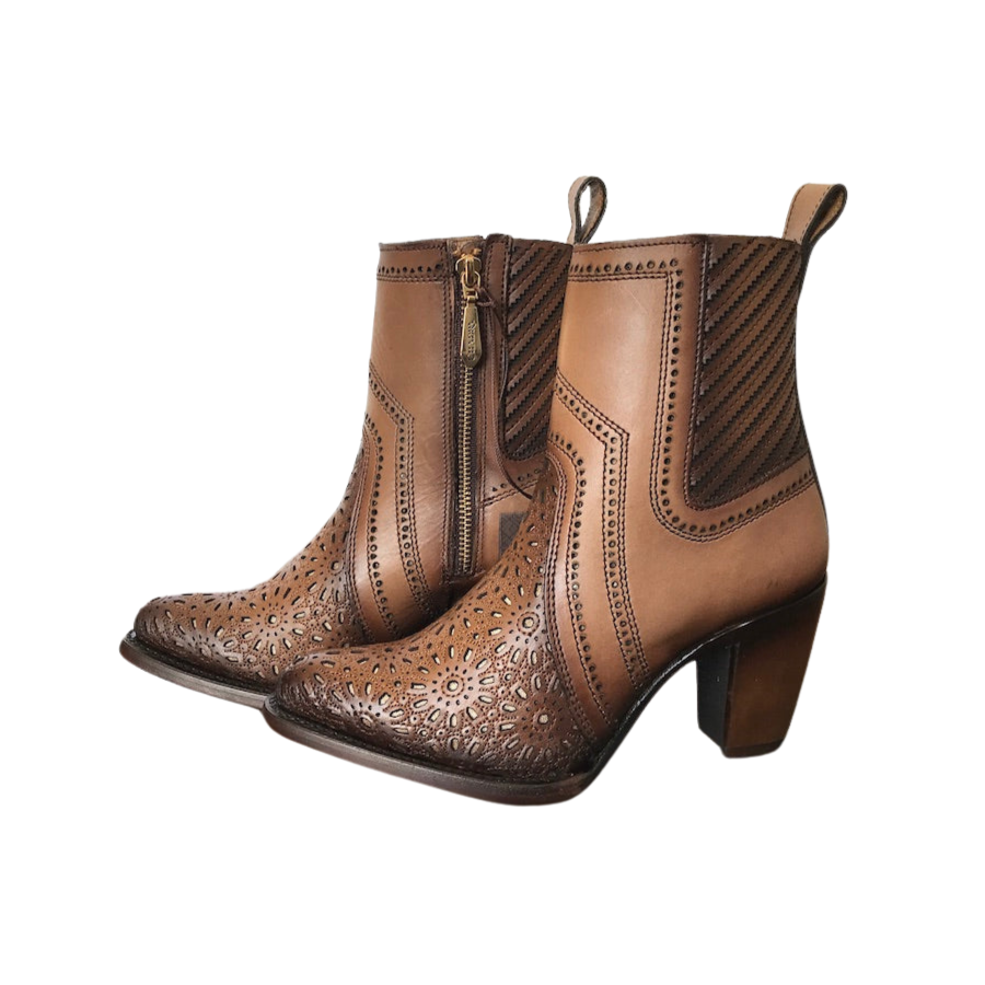Cuadra Wmns Ankle Boots Maple Leather 3F94RS