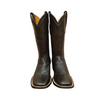 Cuadra Mens Ostrich Belly Black Boots 3Z01AB