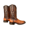 Cuadra Mens Ostrich Belly Flame Honey Boots 3Z01AB