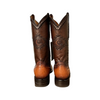 Cuadra Mens Ostrich Belly Flame Honey Boots 3Z01AB