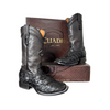 Cuadra Mens Pirarucu Black Boots 3Z2FPI