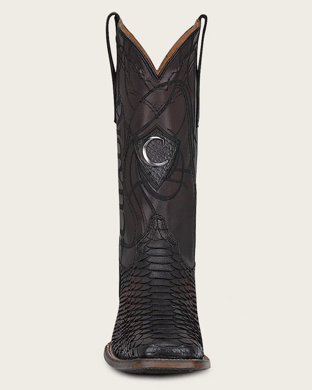 Cuadra Mens Lisboa Cherry Python Embroidery/Laser Boots 3Z2LPH
