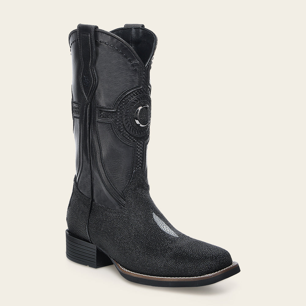 Cuadra Mens Black Stingray Leather Western Boot for Men CC221/3Z2YMA