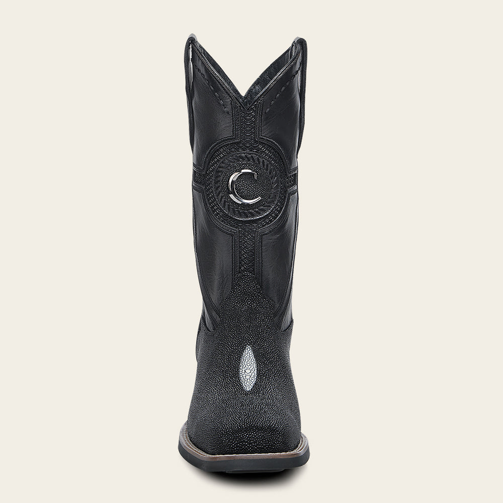 Cuadra Mens Black Stingray Leather Western Boot for Men CC221/3Z2YMA