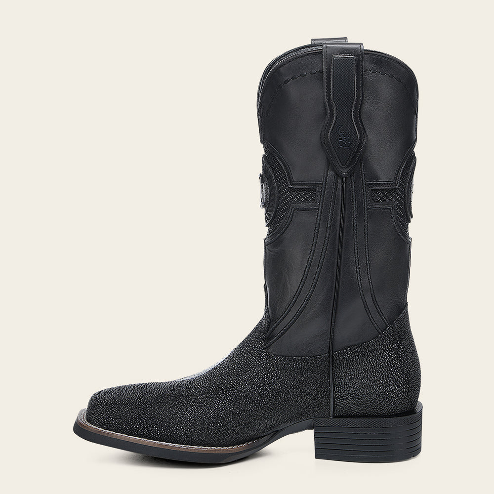 Cuadra Mens Black Stingray Leather Western Boot for Men CC221/3Z2YMA