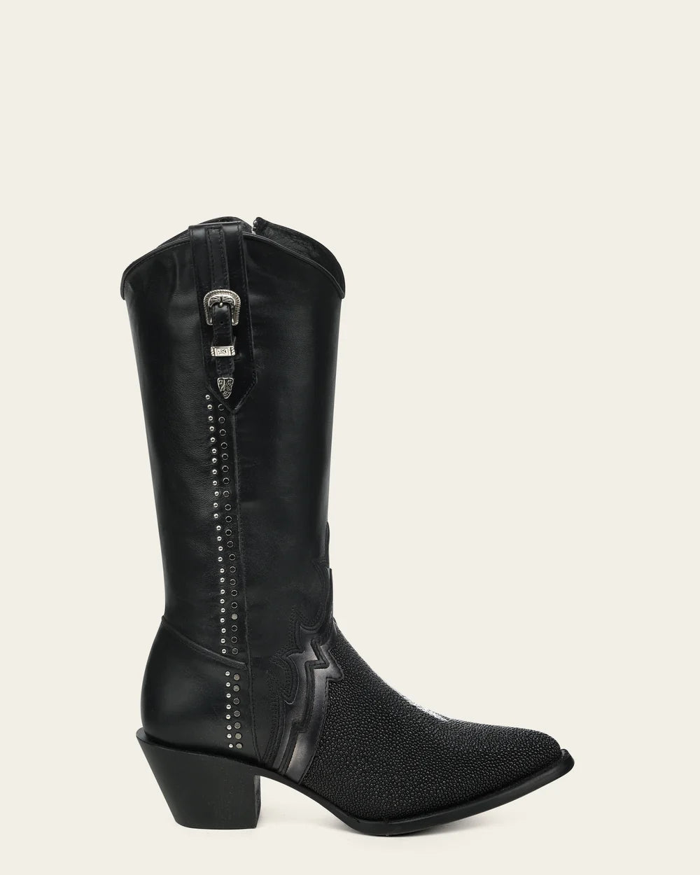 Cuadra Women's Genuine Stingray Black Luxury Western Boots
