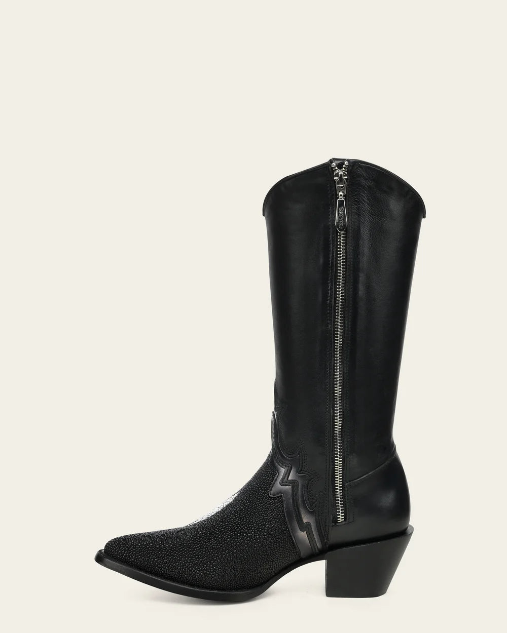 Cuadra Women's Genuine Stingray Black Luxury Western Boots