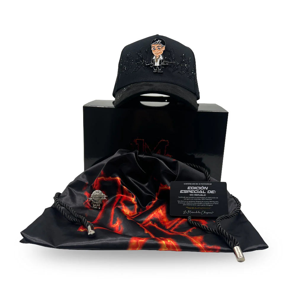 MX Republic Caps - La Montana Black Full Set - Limited Edition