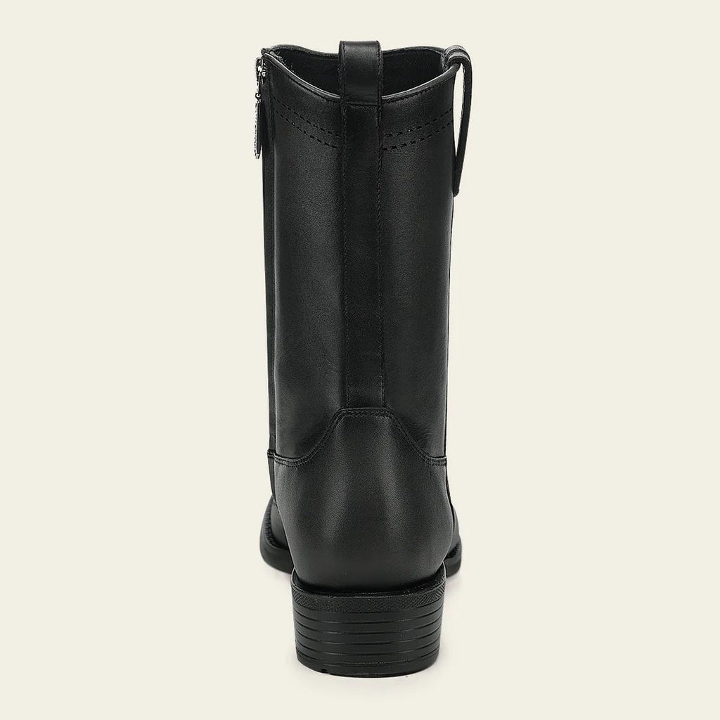 Cuadra Urban Black Boot in Genuine Ostrich Leg Leather for Men 1J4JAP CC299