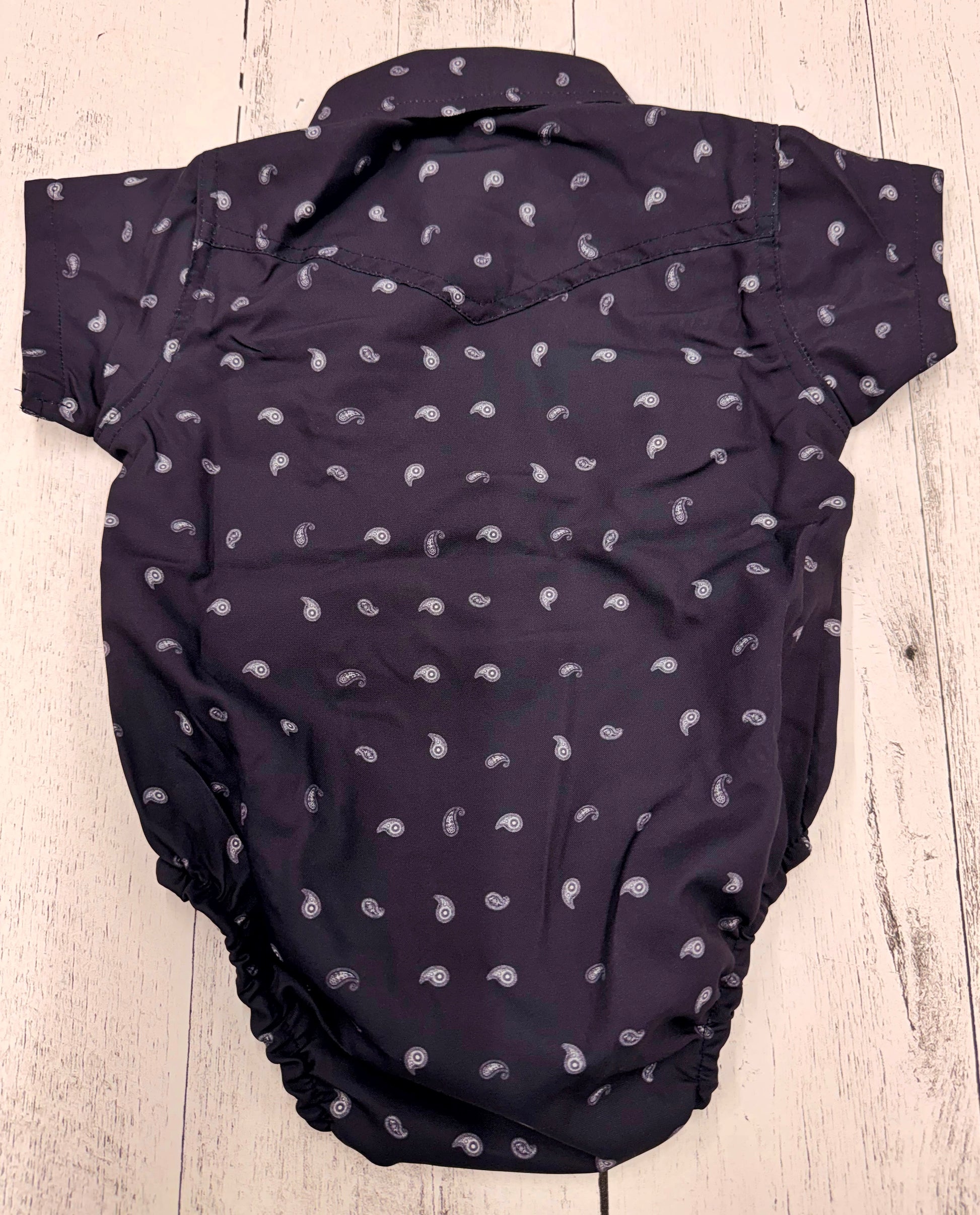 Kids Little Outlaw Paisley Romper Half Sleeve Printed 119RH24