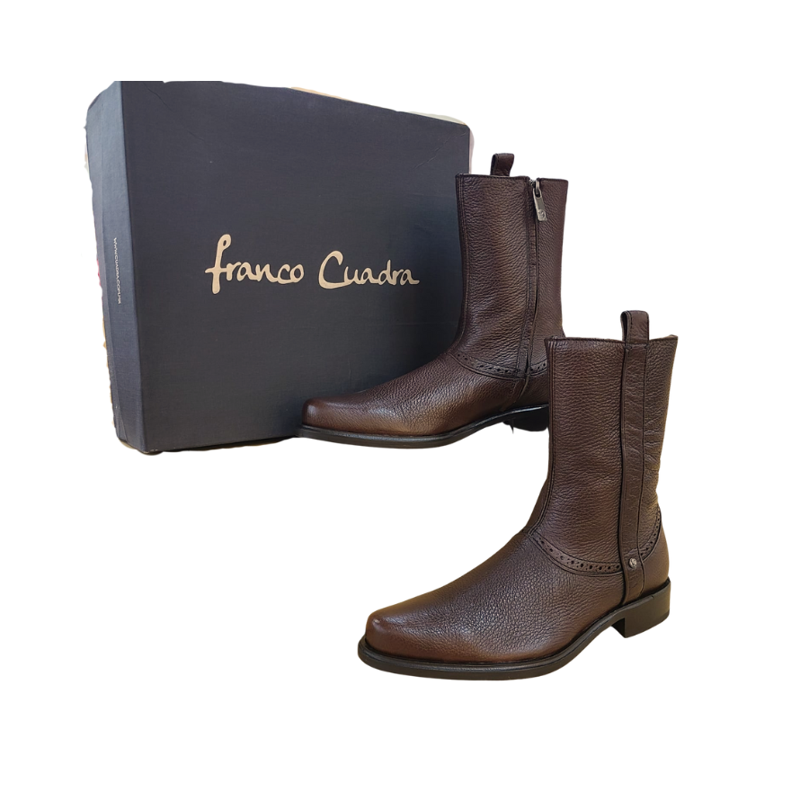 Franco Cuadra Mens Deer Skin Brown Boot 801VNVN