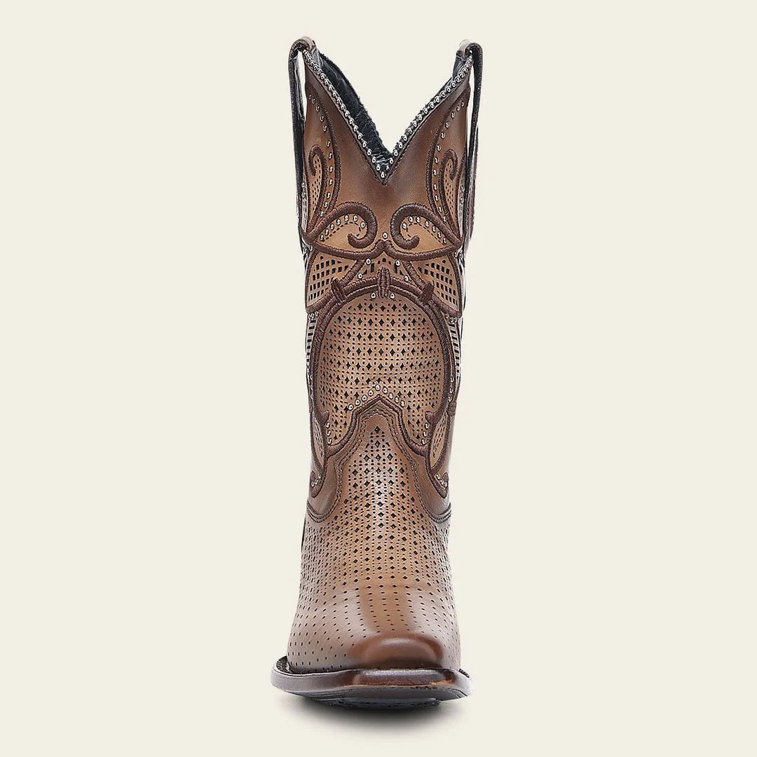 Cuadra Women's Brown Bovine Leather Rodeo Boots 1F3WRS