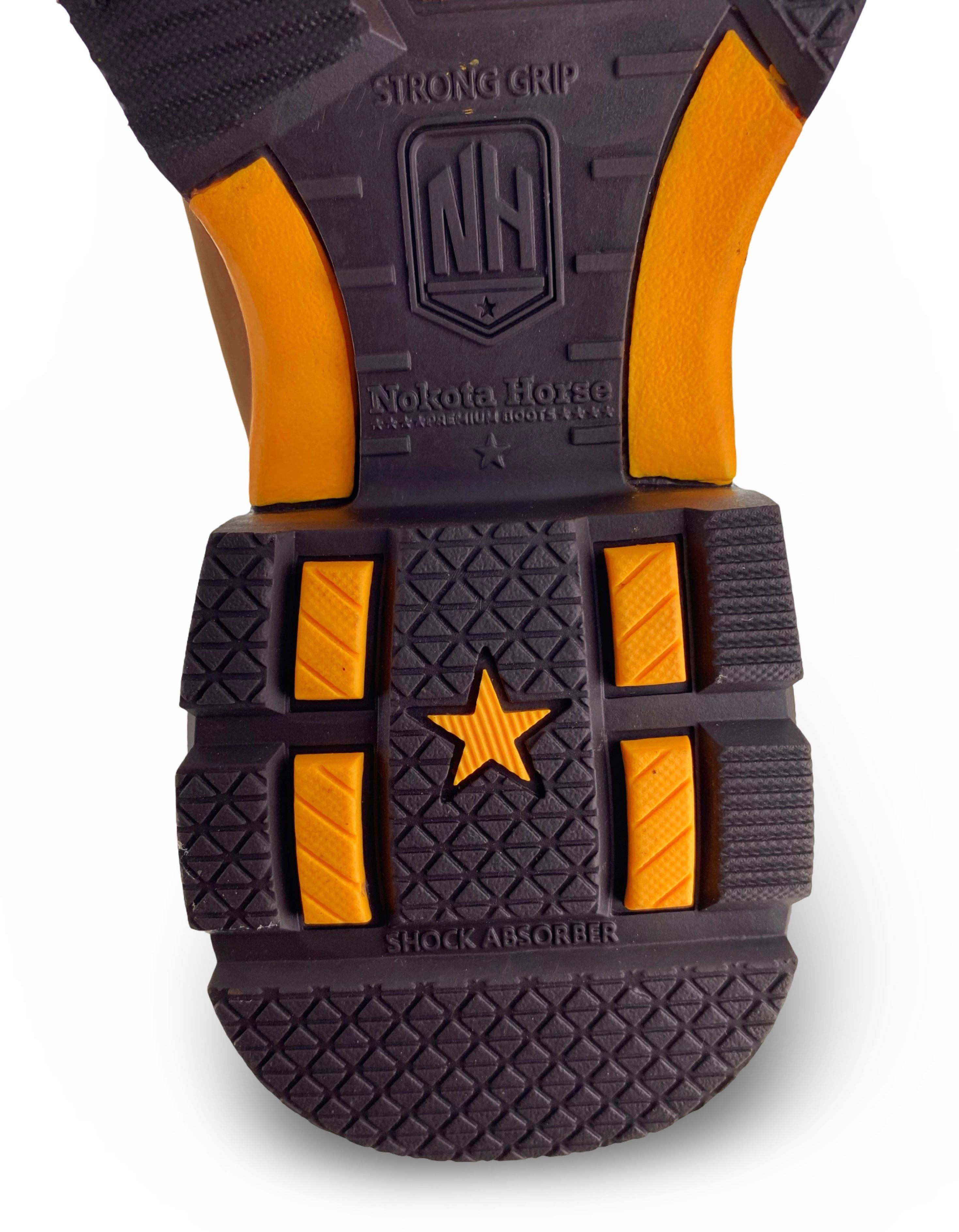 Nokota Horse Mens Clarck 25 Crazy H Miel Stl Toe