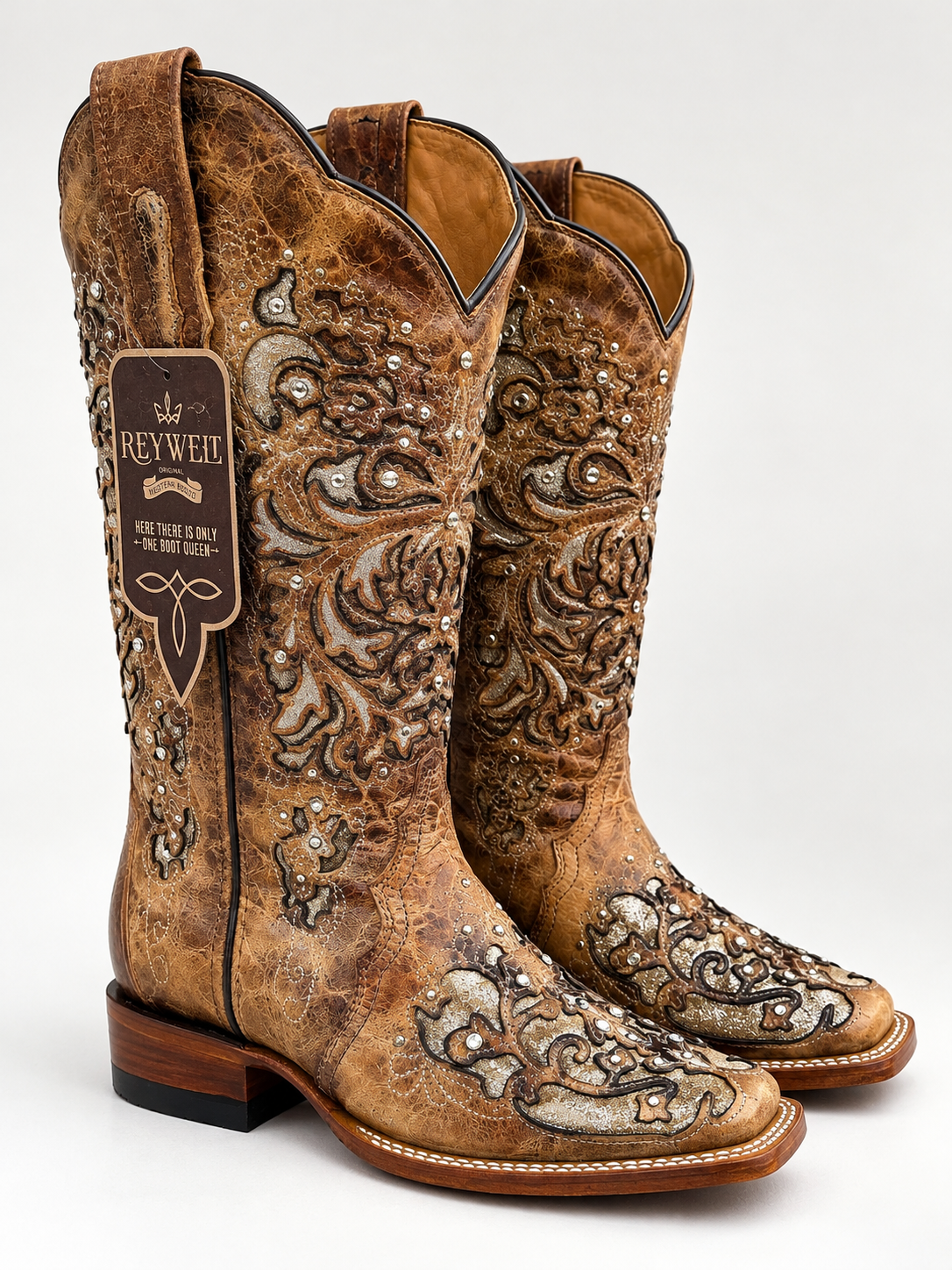 Reywelt Women's Heiser Honey 252 Clarissa Leather Boots L-57285