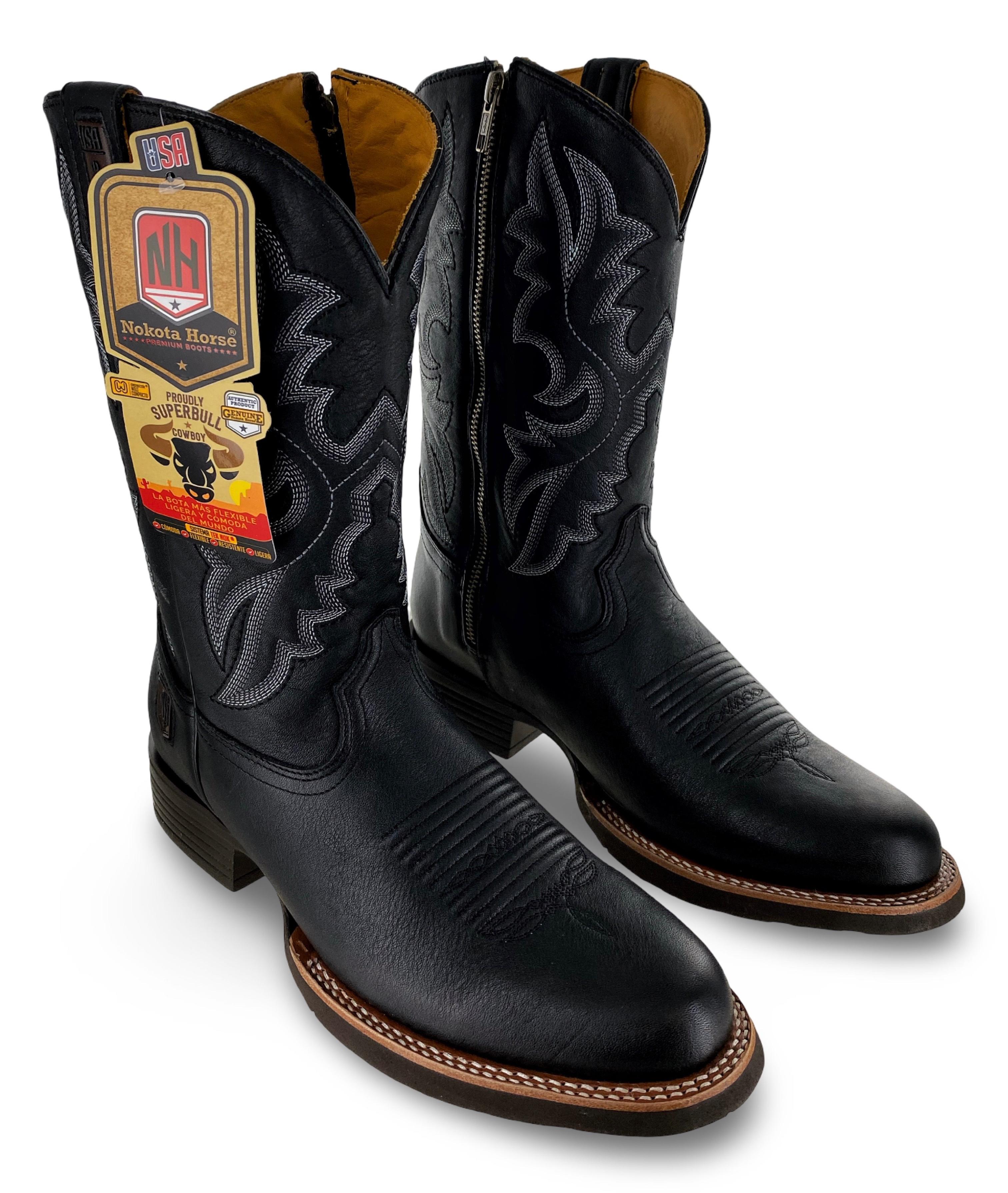 Nokota Horse Mens Lucas 20 Palomino Negro