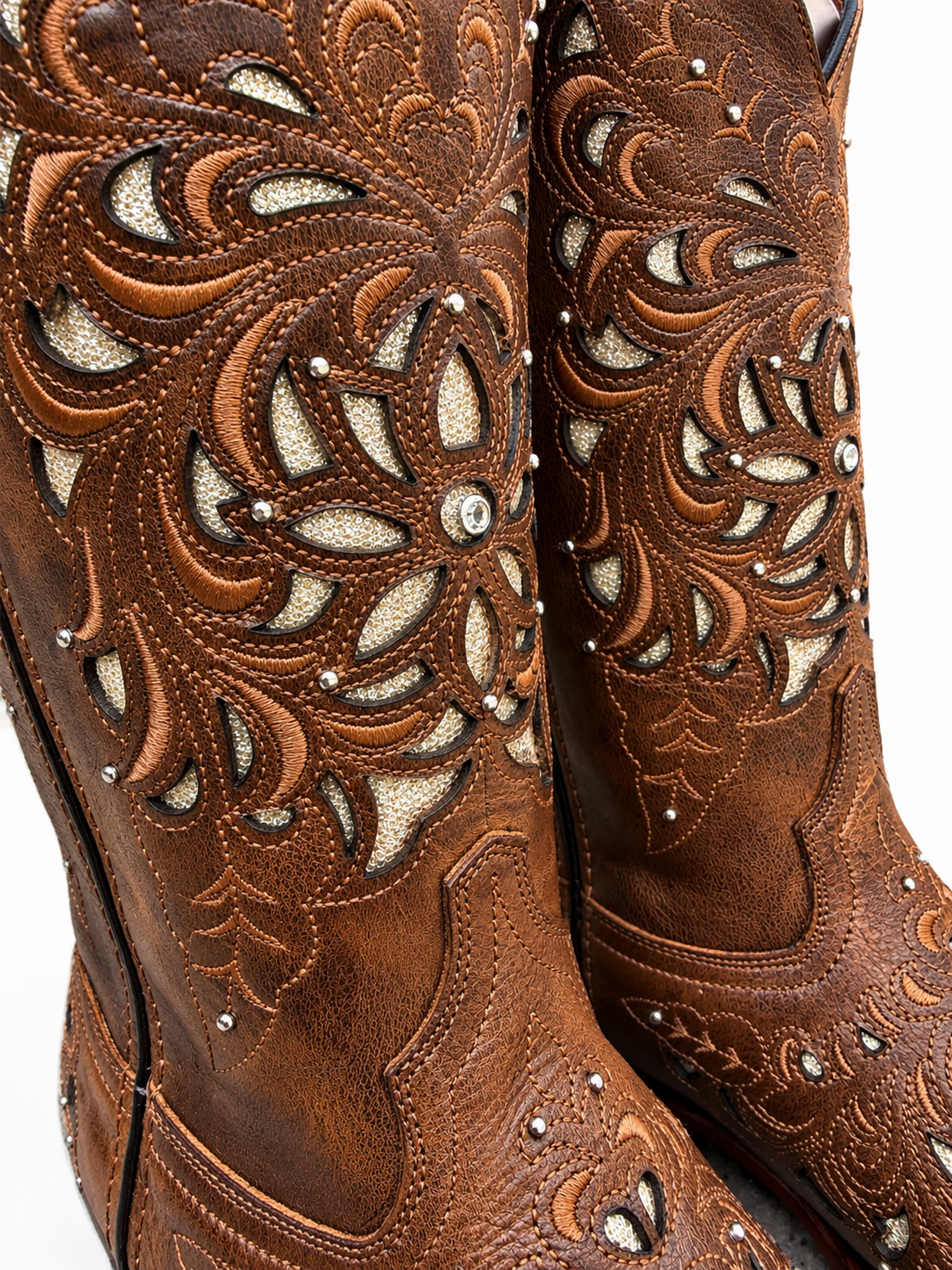 5 Ranch Women's Cappuccino Spirit Harman Leather Boots