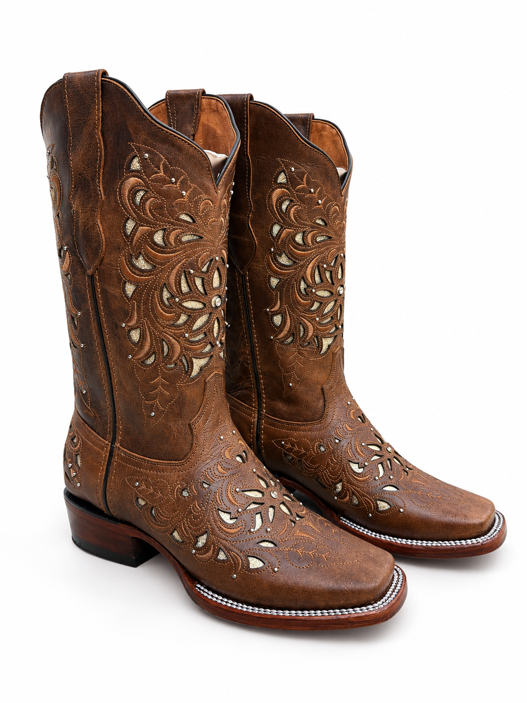 5 Ranch Women's Cappuccino Spirit Harman Leather Boots