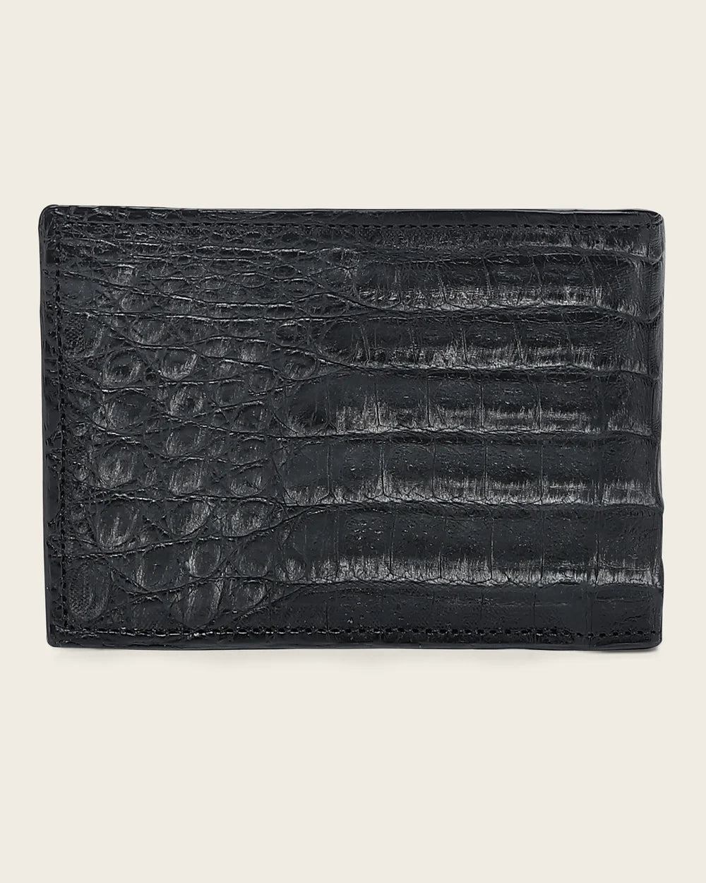Cuadra Men’s Black Metallic  Fuscus Leather Wallet