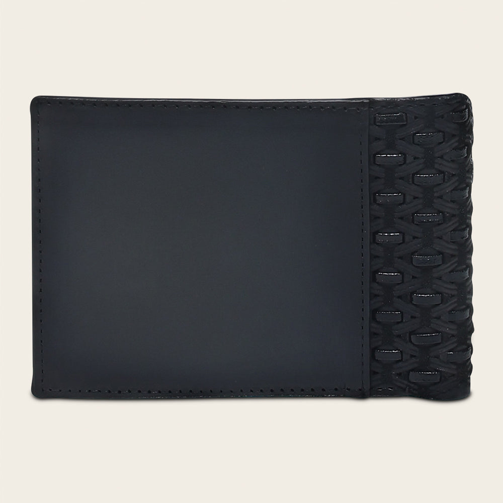Cuadra Black/Oxford Gray Genuine Bovine Leather Bifold Wallet - BC031RS/DU704