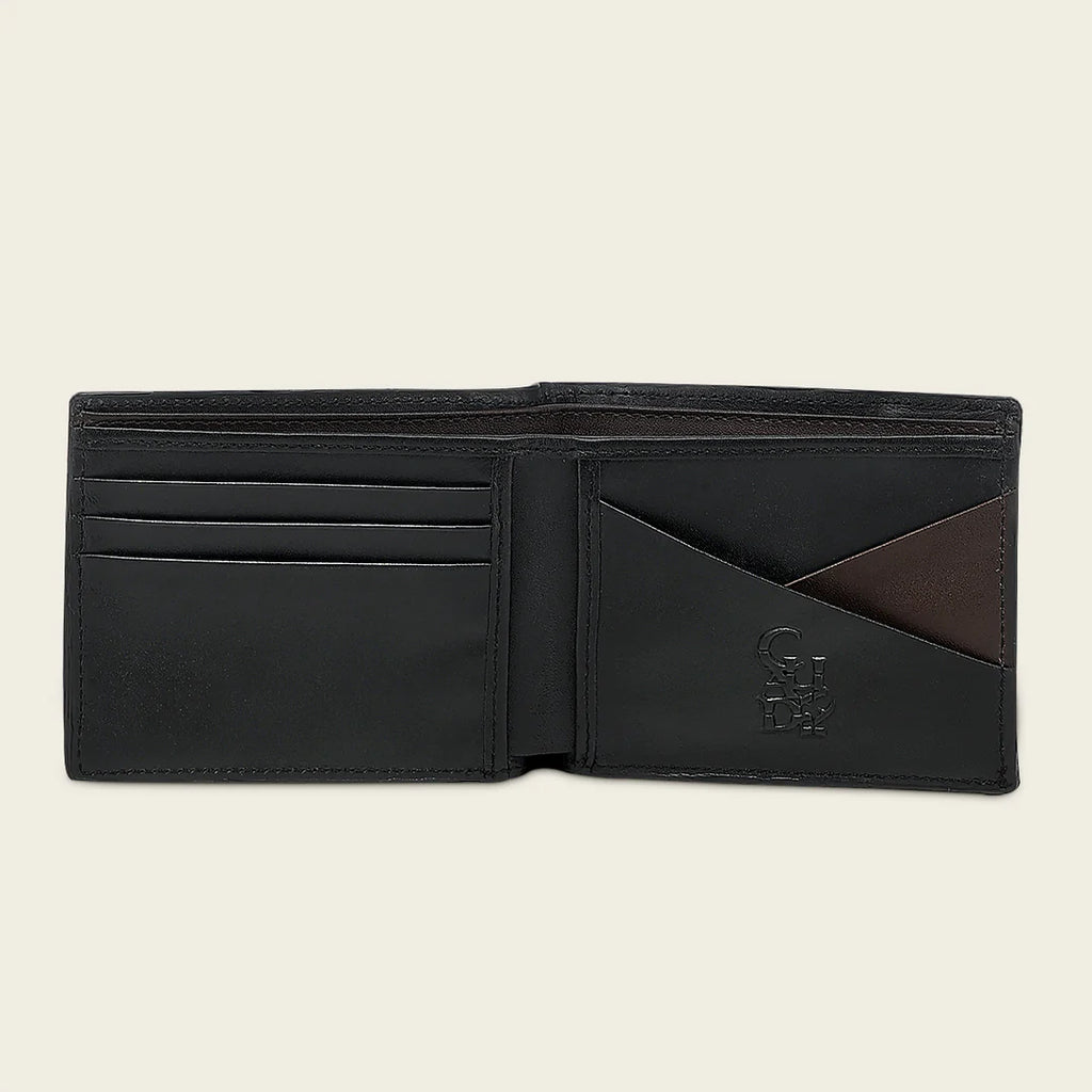 Cuadra Men’s Brown Stingray Leather Wallet with Removable Card Holder