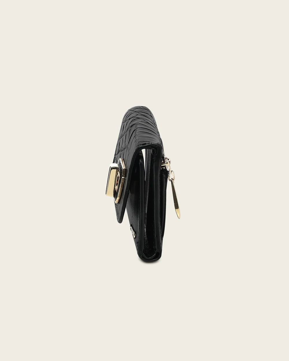 CUADRA WOMENS WALLET BLACK ALLIGATOR