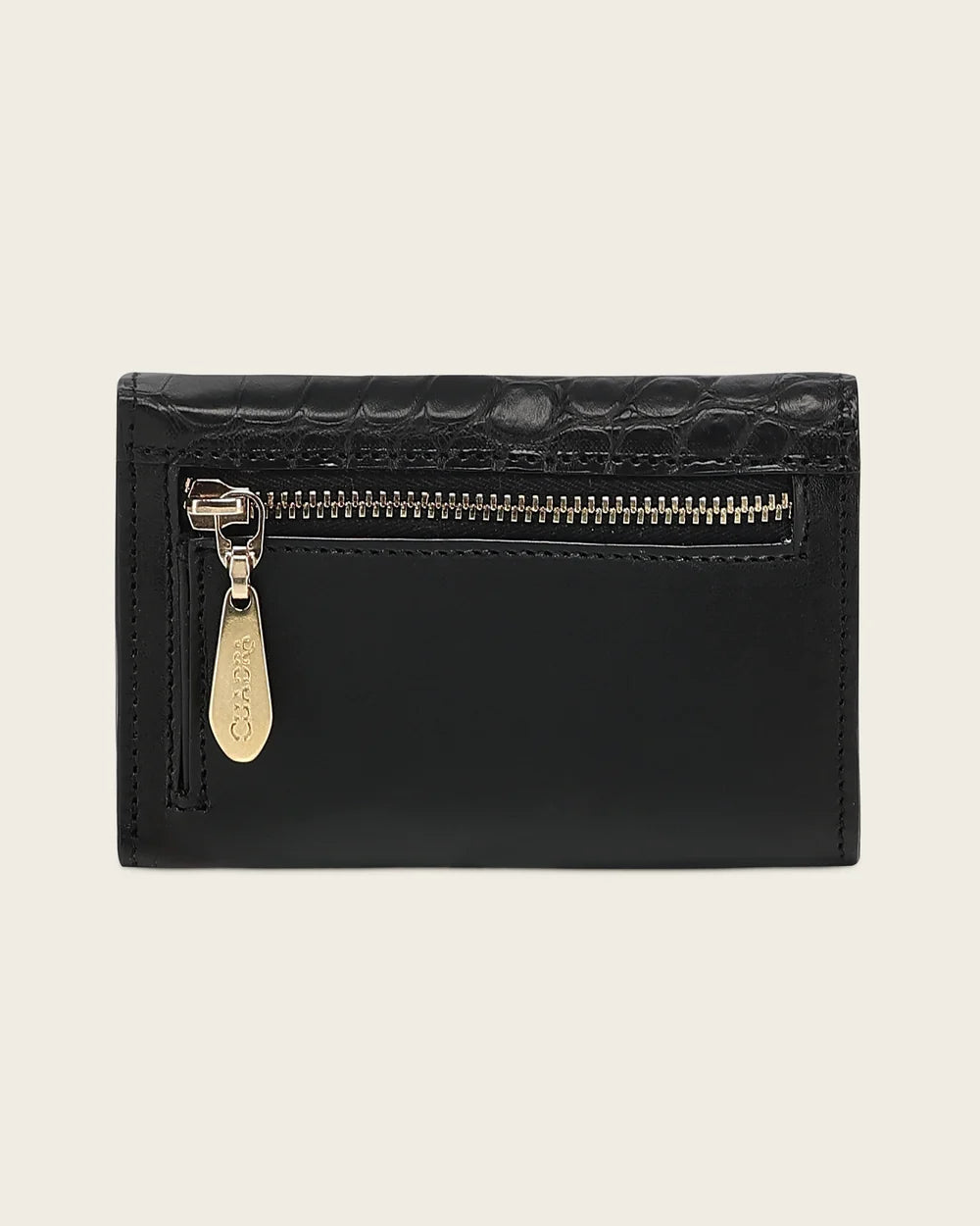 CUADRA WOMENS WALLET BLACK ALLIGATOR