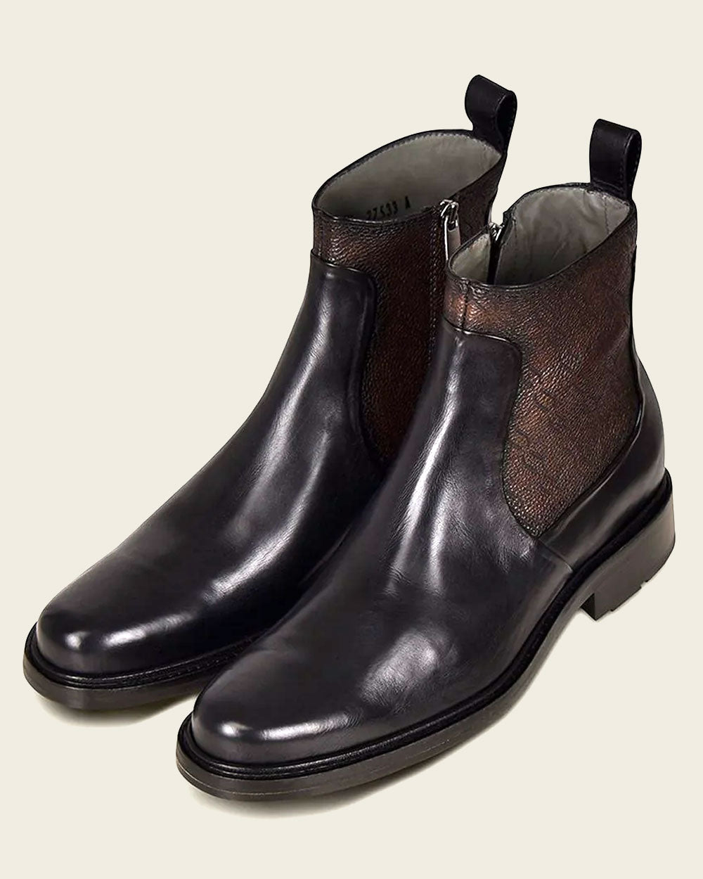 Cuadra Mens Botin Ternera Inca Black - Res Bristol Cacao