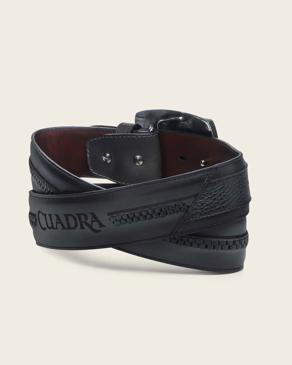 Cuadra Black Deer Cowboy Belt